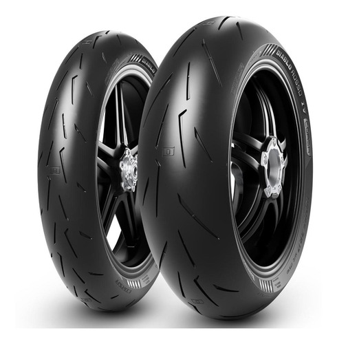 Par Pneu Moto 120/70-17 + 180/55-17 Diablo Rosso 4 Corsa