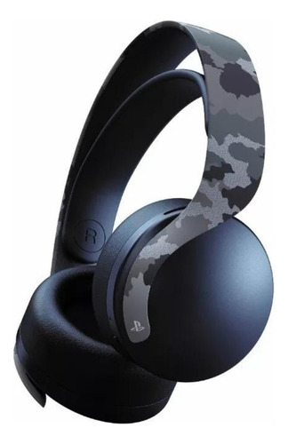Headset Sem Fio Pulse 3d Gray Camouflage Ps5 Ps4 E Pc