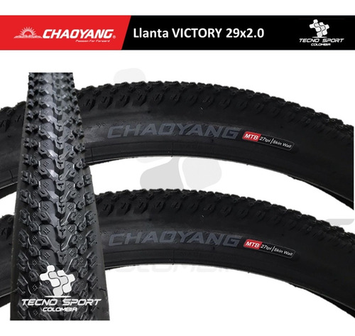Imagen 2 de 4 de Llanta Bicicleta Chaoyang Rin 29 Coraza Mtb X 2 Unidades