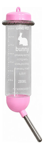 Drinker Bebedouro Para Porquinho Da India Hamster Coelho 250ml Chalesco Cor Rosa
