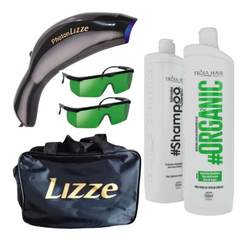 Imagem 6 de 10 de Photon Lizze Laser Capilar + Progressiva Organic Troia Hair