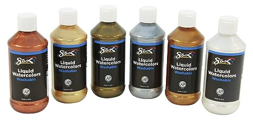 Pintura - Liquid Washable Watercolor Paints, 8 Ounces, Assor