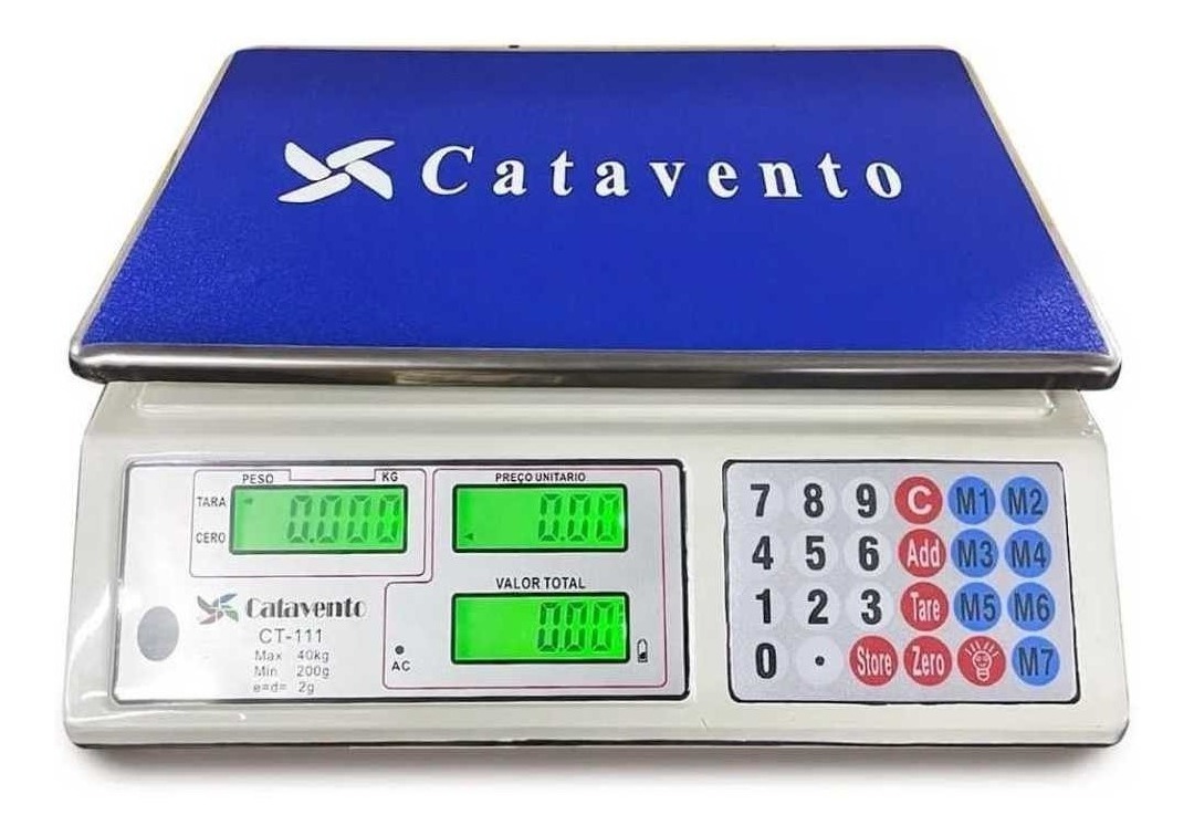 Balança comercial digital Catavento CT-111 40kg 110V/220V branco