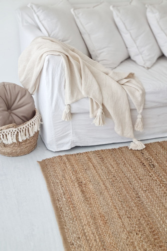 Imagen 2 de 9 de Alfombra 100% Yute Natural Trenzado - 300x250 - No Pincha