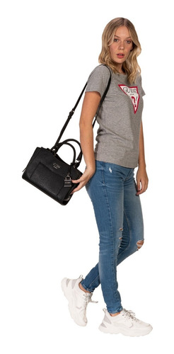 Imagen 5 de 7 de Bolsa Guess Aralyn Satchel Para Mujer