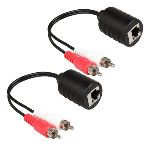 Cable Extensor De Audio Lineso, Rca Estéreo Rj45 Hembra, X2