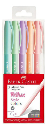 Caneta Esferográfica Trilux Style Colors Faber Castell