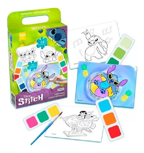 Libro - Stitch [30 Hojas+acuarelas+pincel] (coleccion Pinta