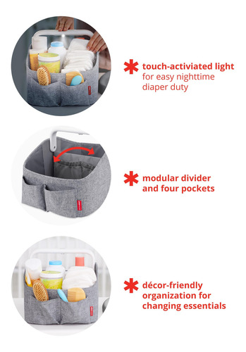 Organizador De Fraldas Skip Hop Com Luz Noturna Com Sensor D