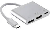 Comprar Adaptador Usb-c A Hdmi Usb 3.0 Tipo C 3.1 Mac Cable Usb C ® Color Gris