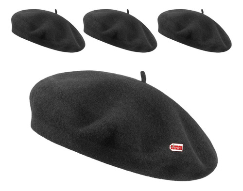 Gorro Boina Gaucho Patrio Sombrero Fieltro X4 - Cc