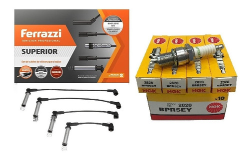 Kit Cables + Bujias Ngk Fiat Palio Siena Punto Idea 1.8