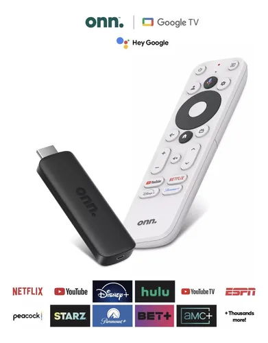 Watch Onn Google Tv Stick Streaming 2k Fhd Control Voz Hdmi