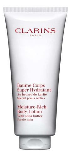 Loción corporal rica en humedad Clarins, hidratante corporal, 200 ml