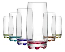 Comprar Lav Juego De 6 Copas De Champán De Cristal Sin Tallo, Copas 