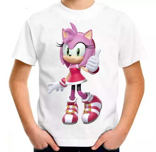 Fantasia Amy Rose Sonic Infantil 12 x S/juros