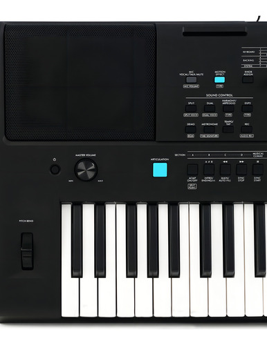 Teclado Sensitivo De 61 Teclas Yamaha Psre473 Color Negro