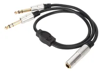 Comprar Cable Divisor En Y De 6,35 Mm, Mono Hembra A Doble Macho, 1\u002F