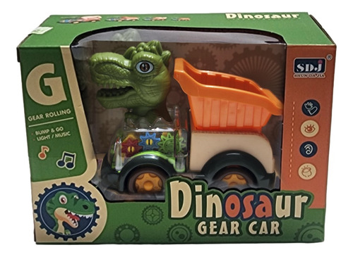 Camion Dinosauro Con Luz Y Sonido Regalo Modelo De Carga