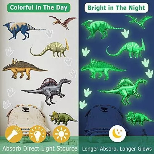 ( Calcomanías De Pared Con Forma De Dinosaurio, Pegatinas