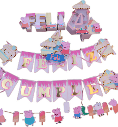 Kit Deco Cumple Personalizados Cotillón