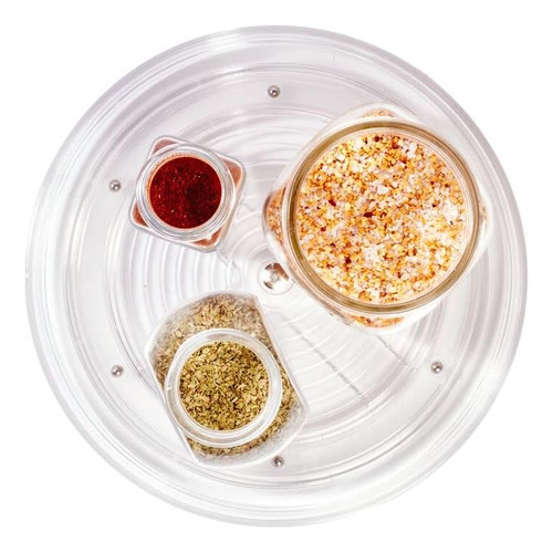 Idesign Plástico Reciclado Lazy Susan Plato Giratorio Org...