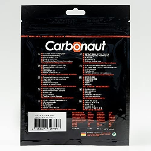 Imagen 6 de 6 de Thermal Grizzly Carbonaut 38 X 38 X 0,2 Mm.