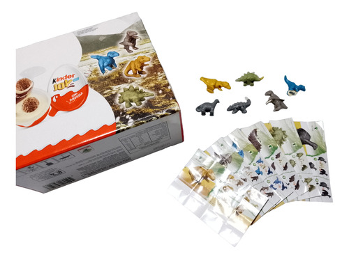 Kit Lote 6 Peças Jurassic World Kinder Joy Bonecos