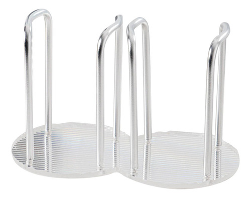 Organizador De Tazas Y Tapas Soporte Para Tazas Doble Plata