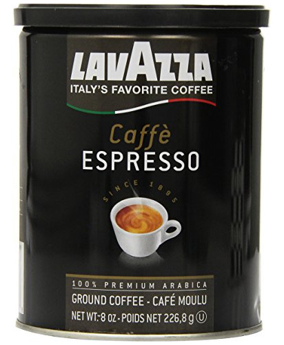 Espresso Caffe Café Molido, Latas De 8 Onzas (paquete De 3).