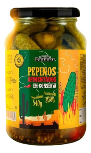 Pepino Apimentado Em Conserva Danimar 300g
