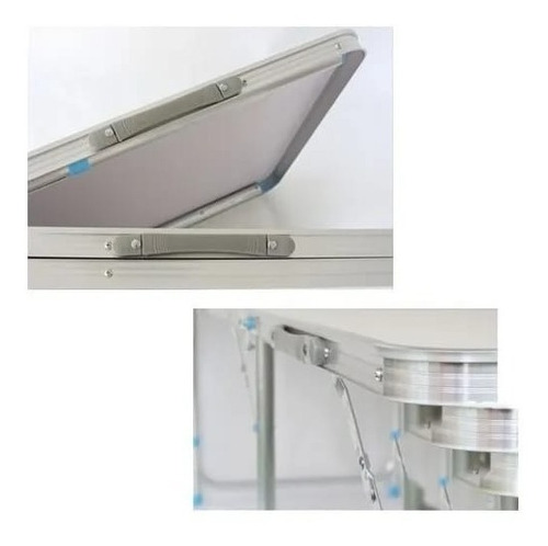 Imagen 6 de 9 de Mesa Plegable Transportable Lavable Camping 180x60cm