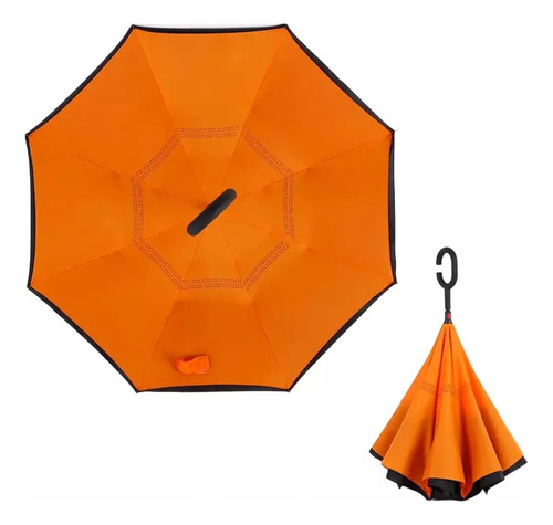 Paraguas Antiviento Inverso Invertido Doble Capa Colores