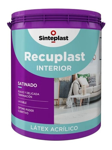 Recuplast Interior Latex Satinado Premium Sinteplast X 20