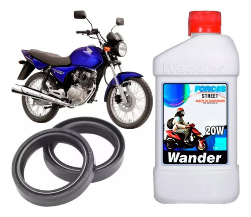 Retenes Barral Suspension Honda Cg 150  + Aceite Prmotos