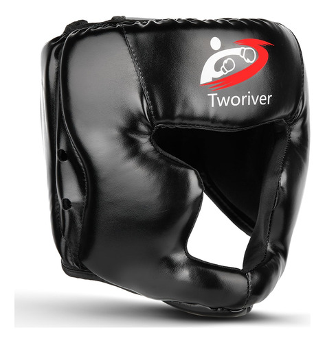 Casco De Boxeo Mma Sparring Ufc Piel Sintética Negro Negro Tamaño