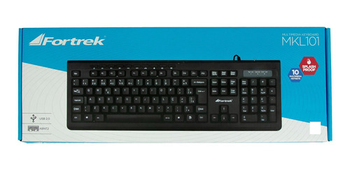 Teclado Multimídia Usb Mkl-101 Preto Fortrek