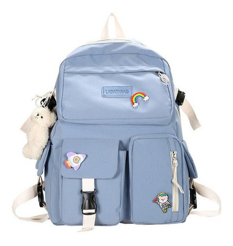 Lindo Bolso De Escuela Impermeable De Niña Coreana