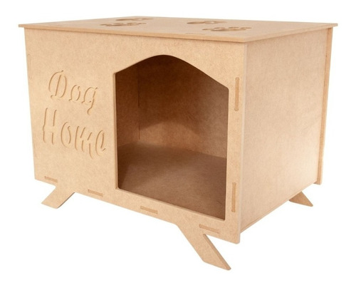 Mini Cama Casinha Casa Para Pet Cachorro Mdf