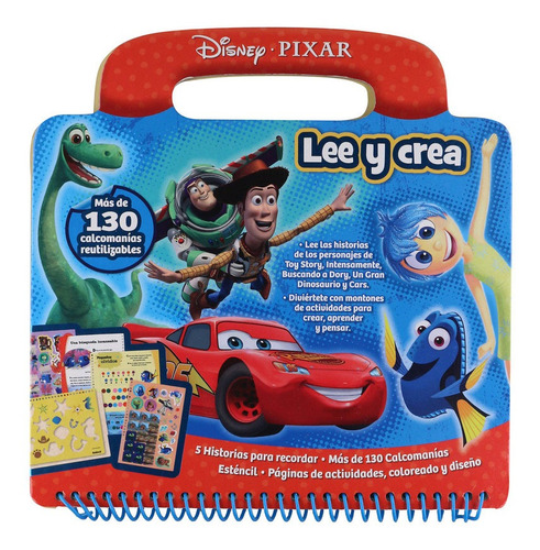 Lee Y Crea. Disney Pixar. Libro De Actividades Y Cuentos