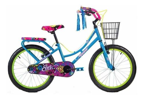 Bicicleta Evergreen 1 Velocidad Rodada 29 R20 Mercurio Color Azul neón/Rosa/Verde