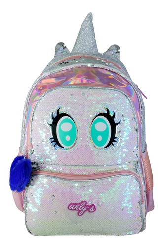 Mochila Lentejuela Reversible Kinder Wilys Tourist Wt277
