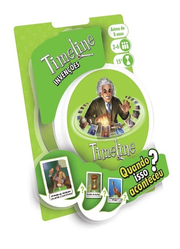 Imagem 1 de 3 de Timeline Invenções Jogo De Cartas Galápagos Jogos