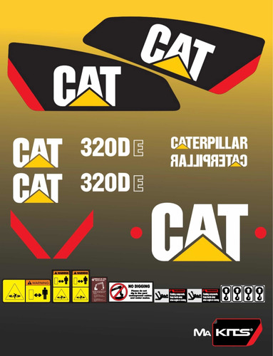 Calcomanías Para Maquinaria 320de Cat