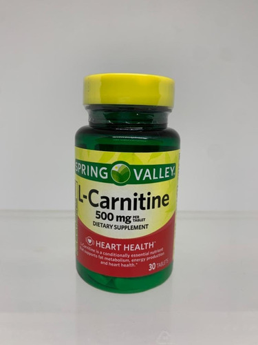 L-carnitine 500mg - 30 Tab Spring Valley