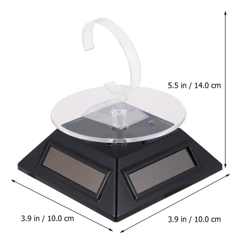 Expositor Giratorio Solar Negro Para Relojes Y Joyas