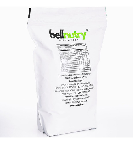 Gelatina Colageno Pura Sem Sabor Bovina 500g Bellnutry