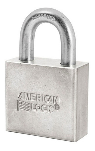 Candado De Acero 50mm Gancho Corto American Lock Al009 Color Gris