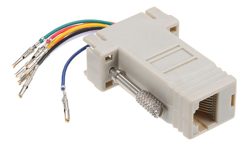 Adaptador Rj45 A Puerto Serie Hembra A Db 9pin, Módulo 8p8c