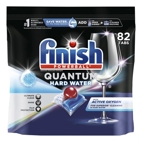 Finish Agua Dura Quantum 82 Ct., Tableta, Sin Perfume